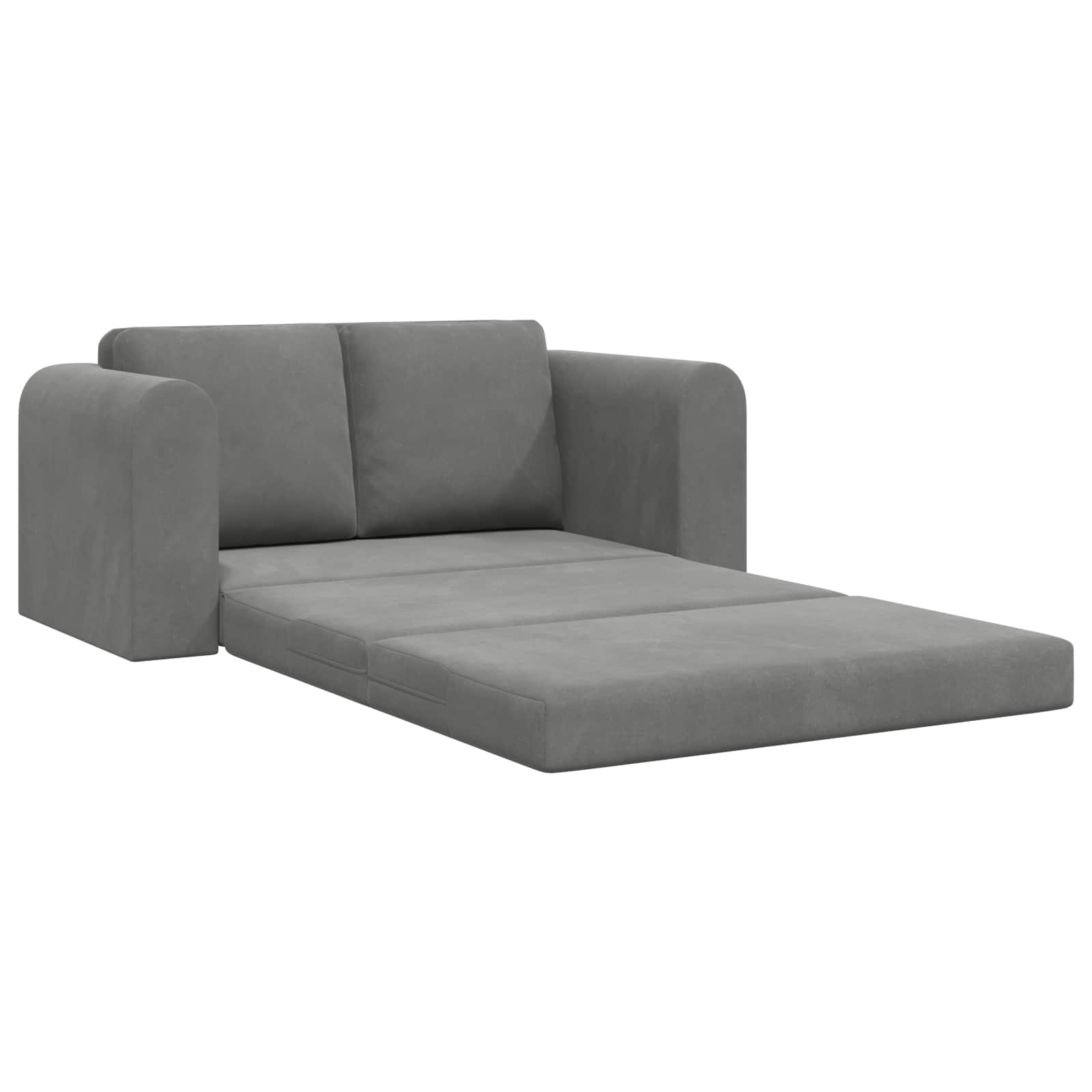 Canapé-Lit Gris foncé 148 x 71 x 83 cm Velours