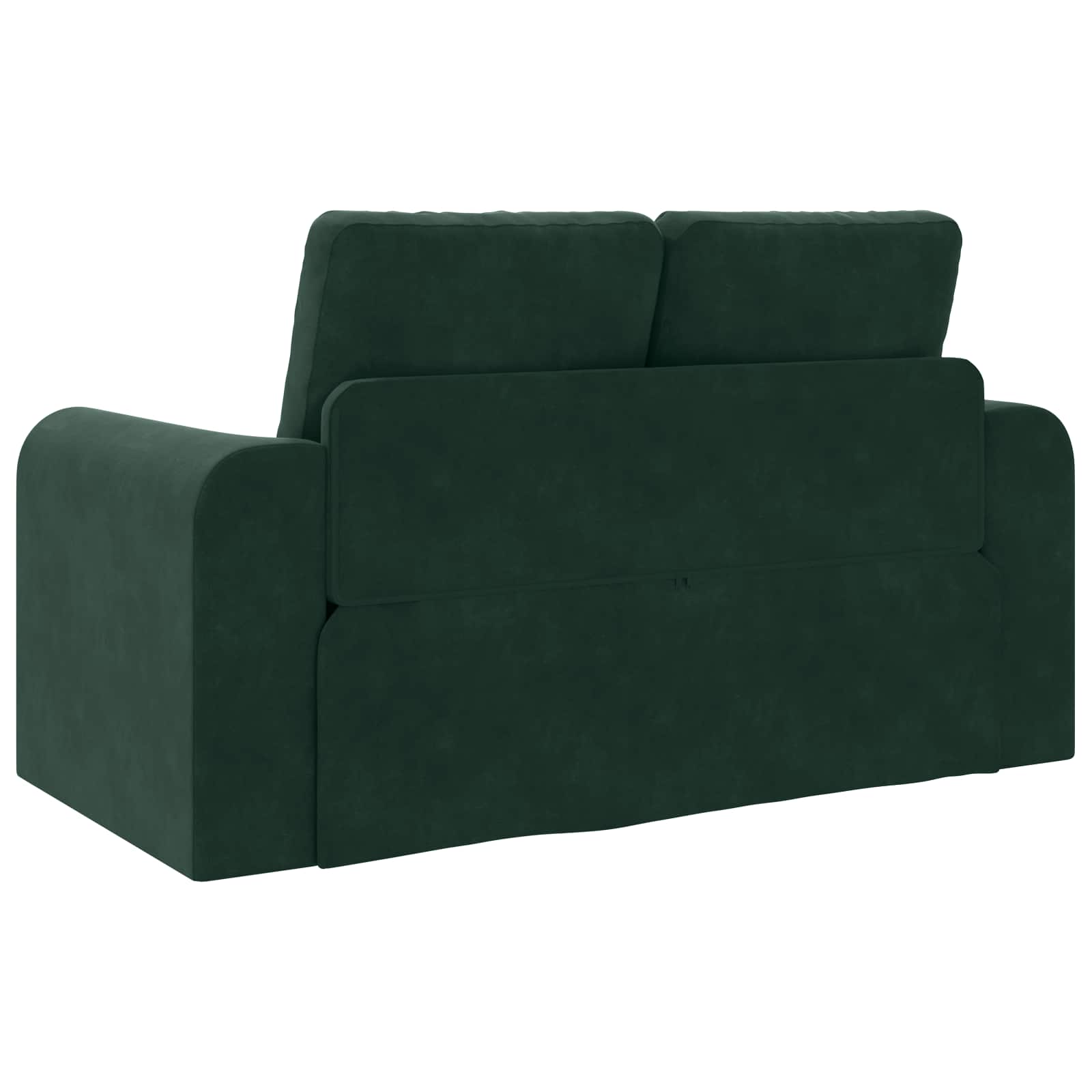 Canapé-Lit Vert foncé 148 x 71 x 83 cm Velours