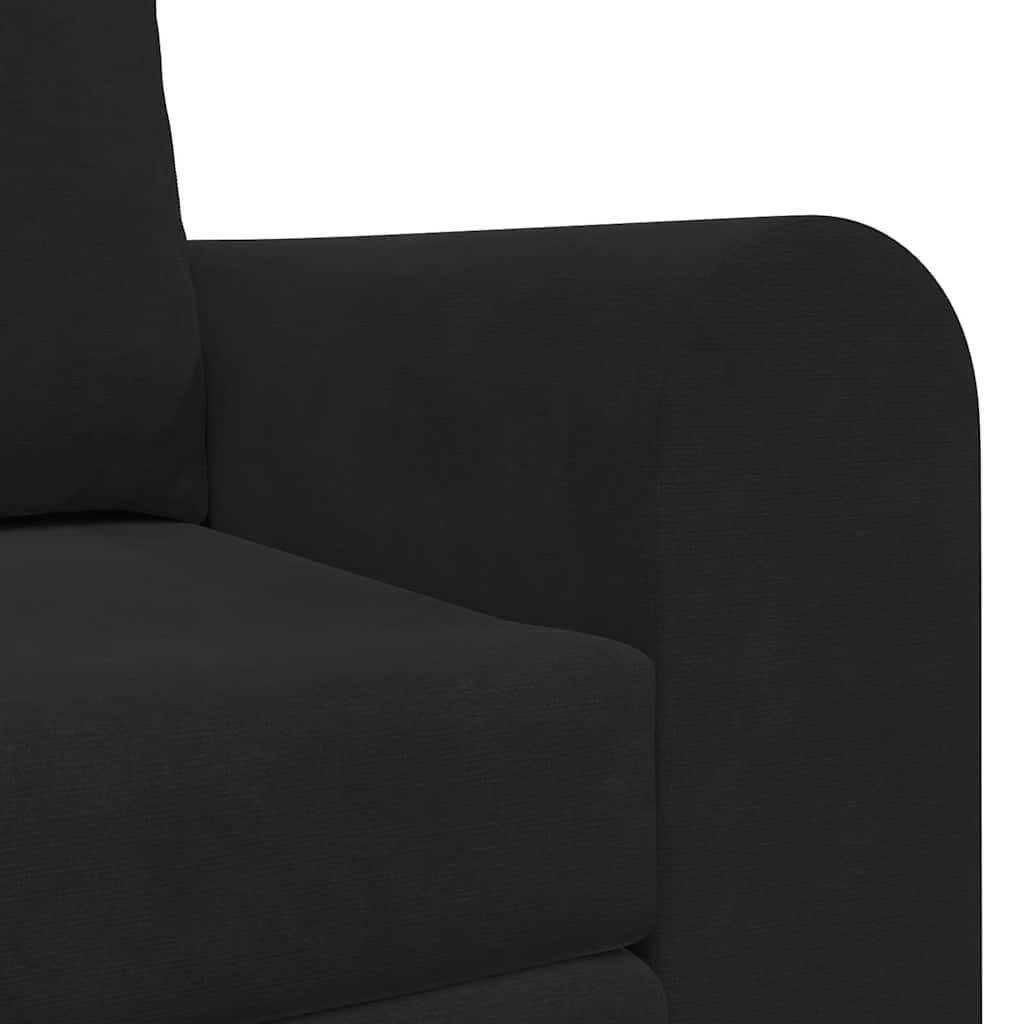 Canapé-Lit Noir 148 x 71 x 83 cm Velours - XIOS