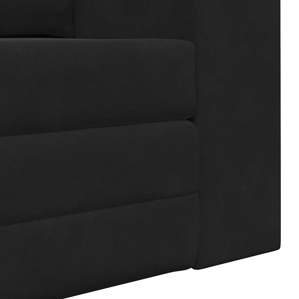 Canapé-Lit Noir 148 x 71 x 83 cm Velours - XIOS