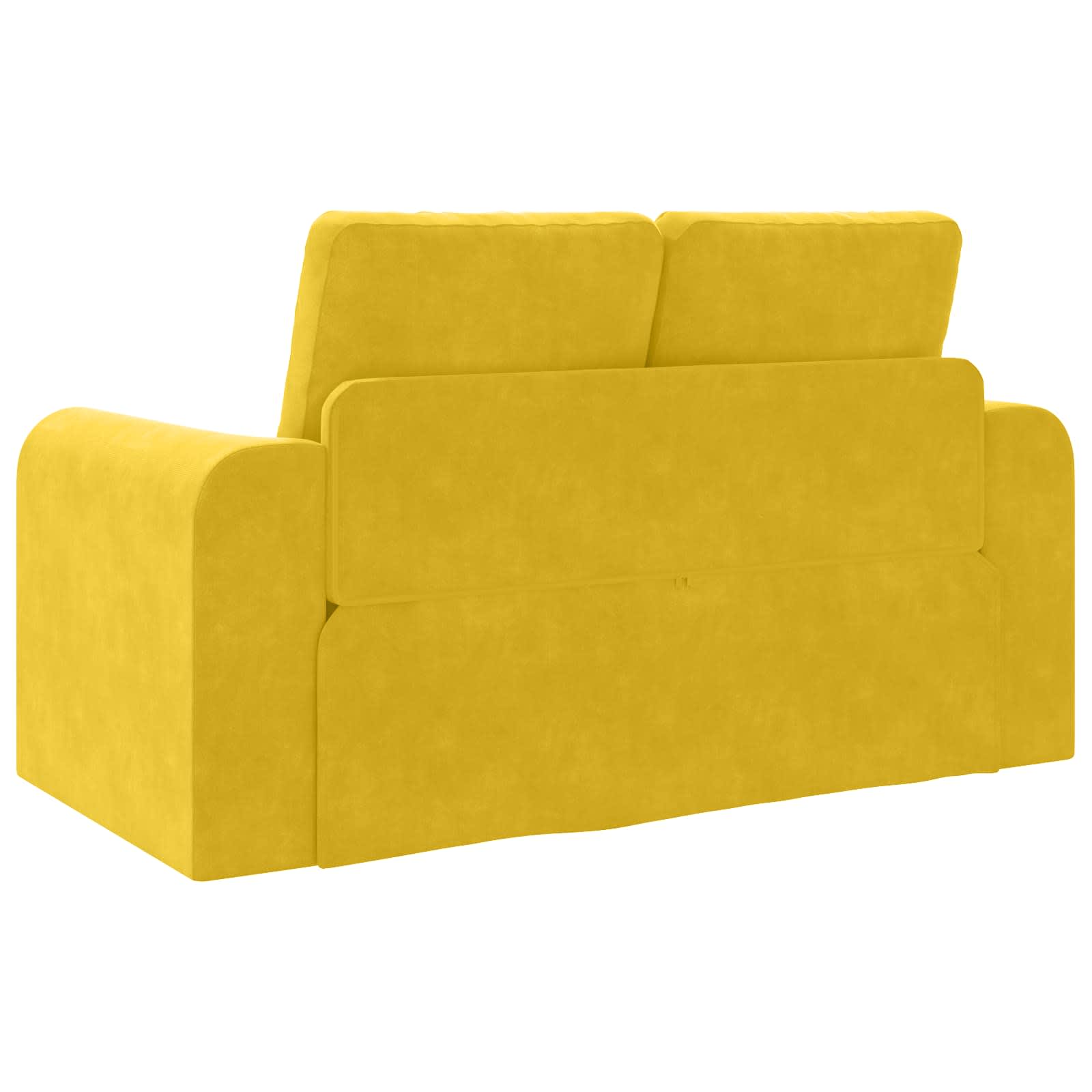 Canapé-Lit Jaune 148 x 71 x 83 cm Velours