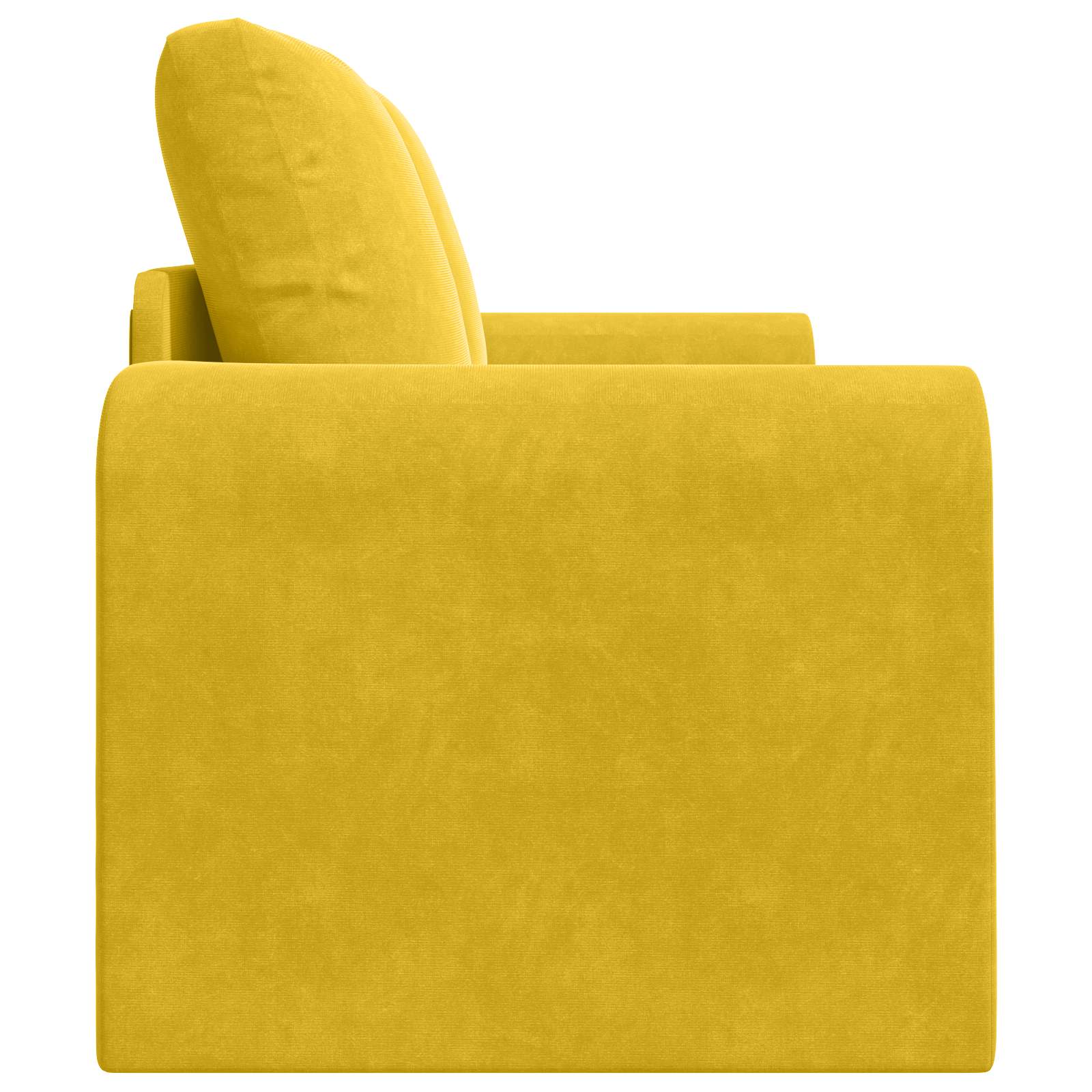 Canapé-Lit Jaune 148 x 71 x 83 cm Velours