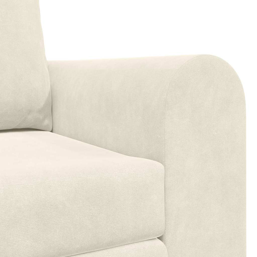Canapé-Lit 60cm Crème Velours - XIOS