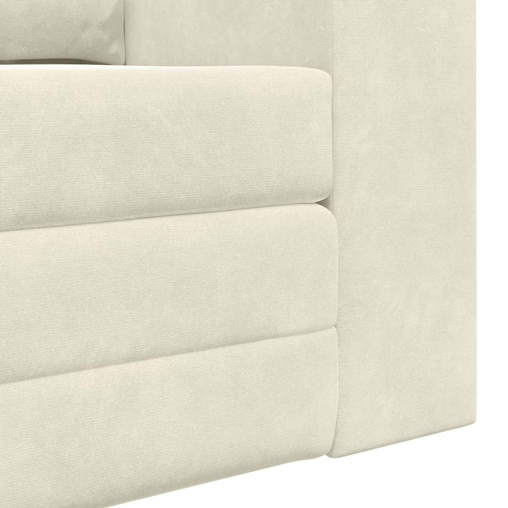 Canapé-Lit 60cm Crème Velours - XIOS