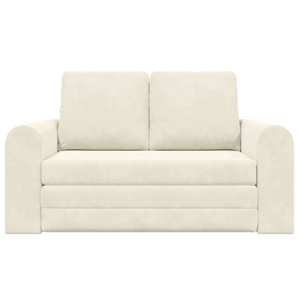 Canapé-Lit 60cm Crème Velours - XIOS