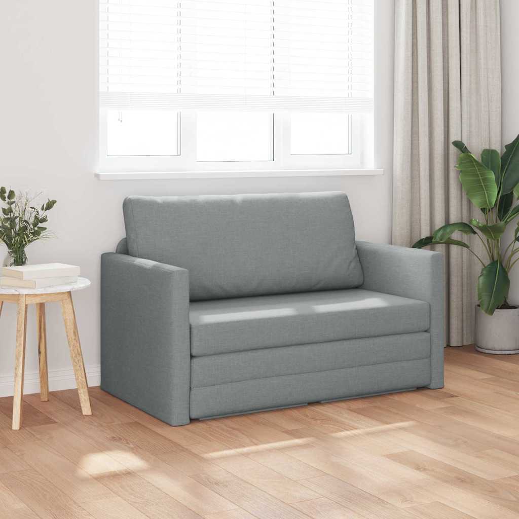 Canapé-Lit Gris clair 124 x 71 x 78 cm tissu - XIOS