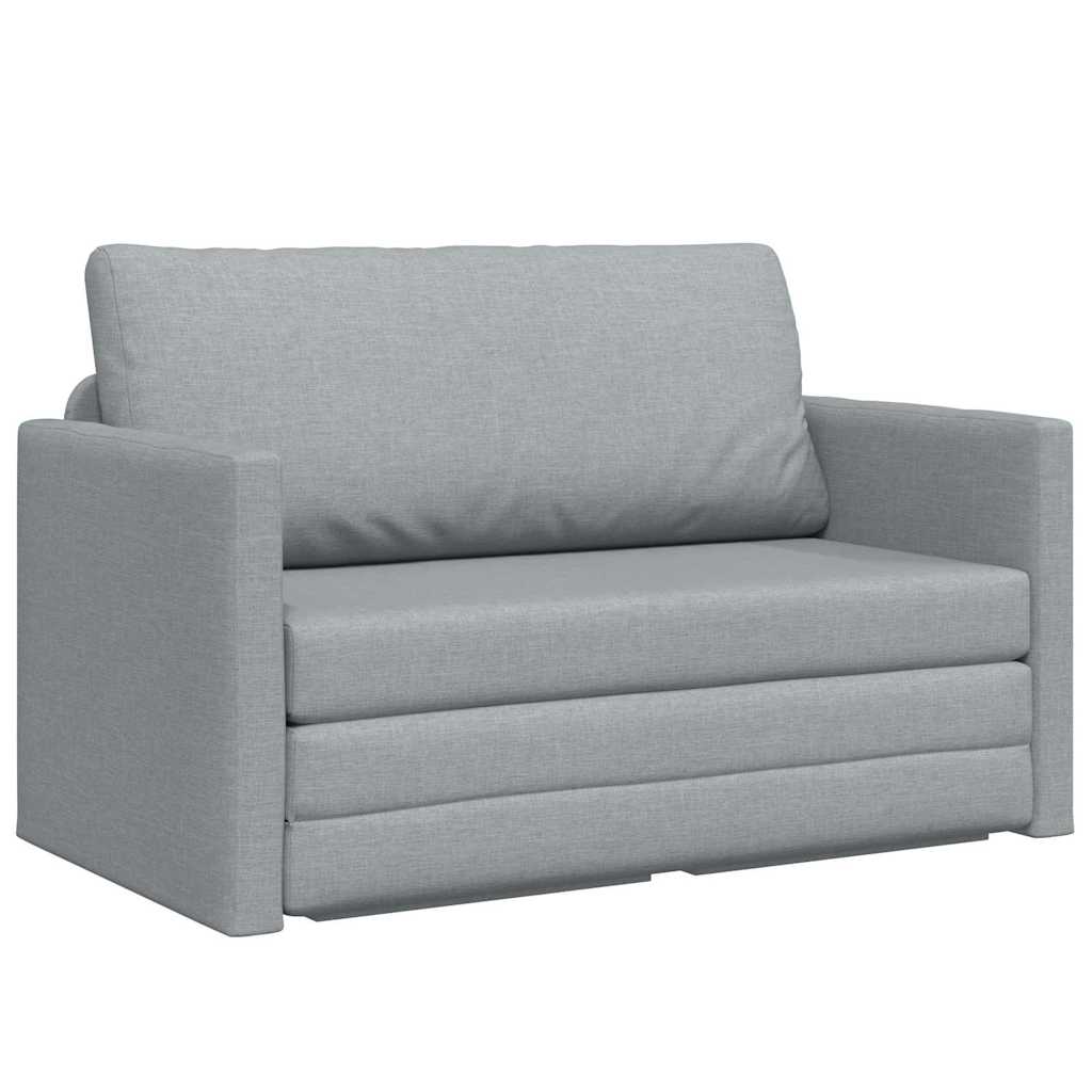 Canapé-Lit Gris clair 124 x 71 x 78 cm tissu - XIOS