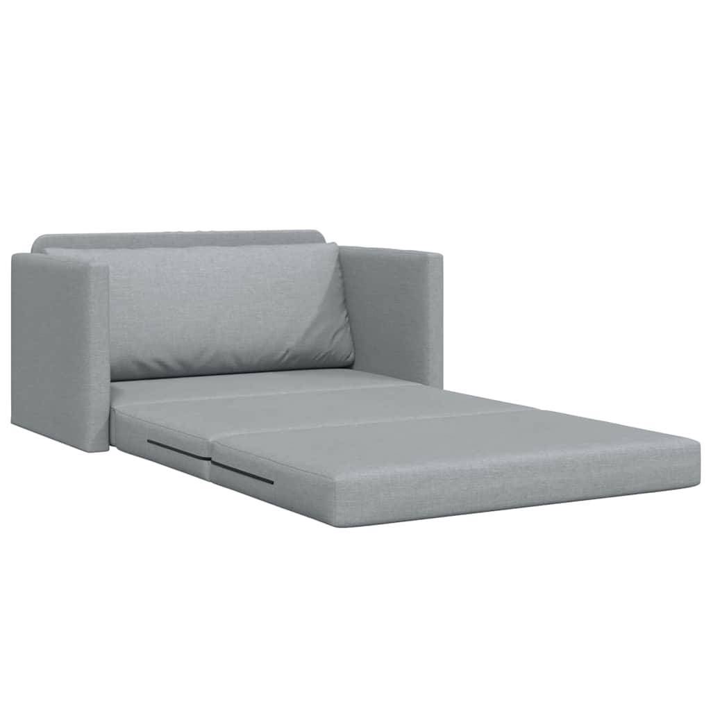 Canapé-Lit Gris clair 124 x 71 x 78 cm tissu - XIOS