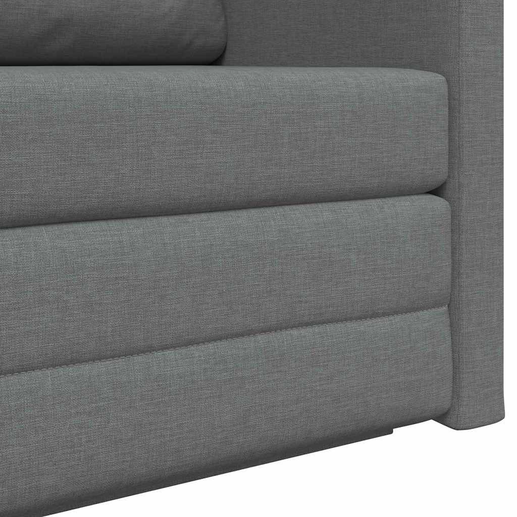 Canapé-Lit Gris foncé 124 x 71 x 78 cm tissu - XIOS