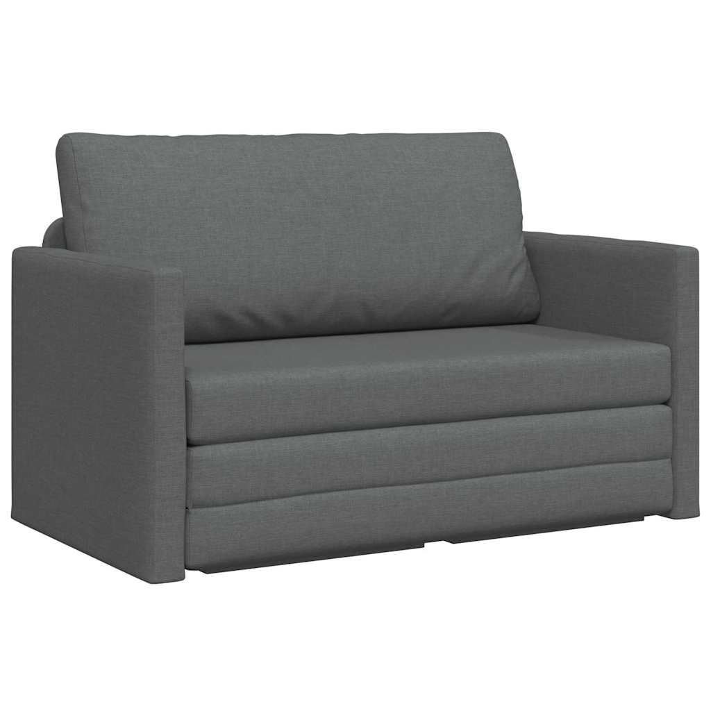 Canapé-Lit Gris foncé 124 x 71 x 78 cm tissu - XIOS