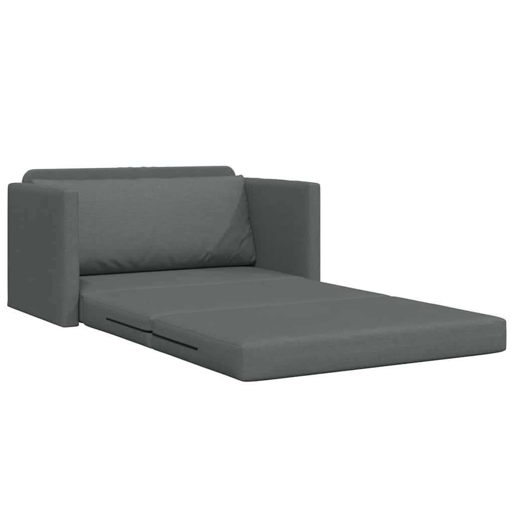 Canapé-Lit Gris foncé 124 x 71 x 78 cm tissu - XIOS