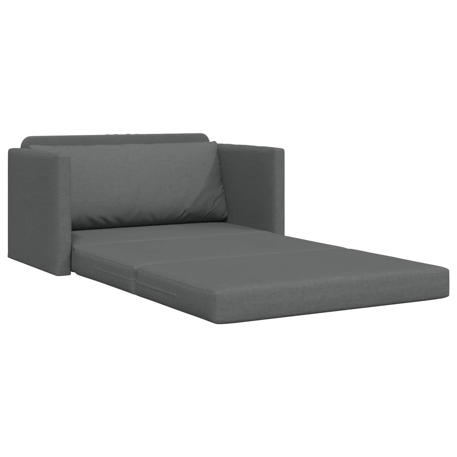 Canapé-Lit Gris foncé 124 x 71 x 78 cm tissu