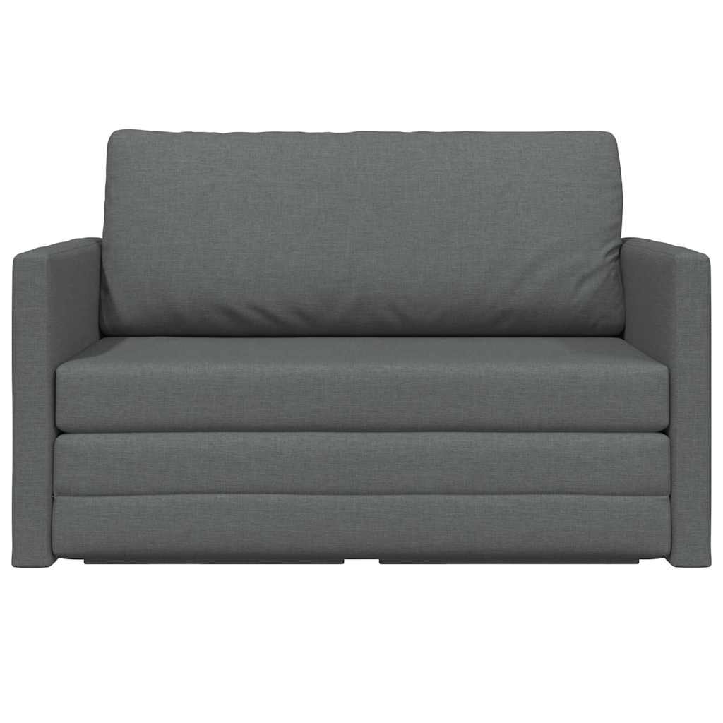 Canapé-Lit Gris foncé 124 x 71 x 78 cm tissu - XIOS