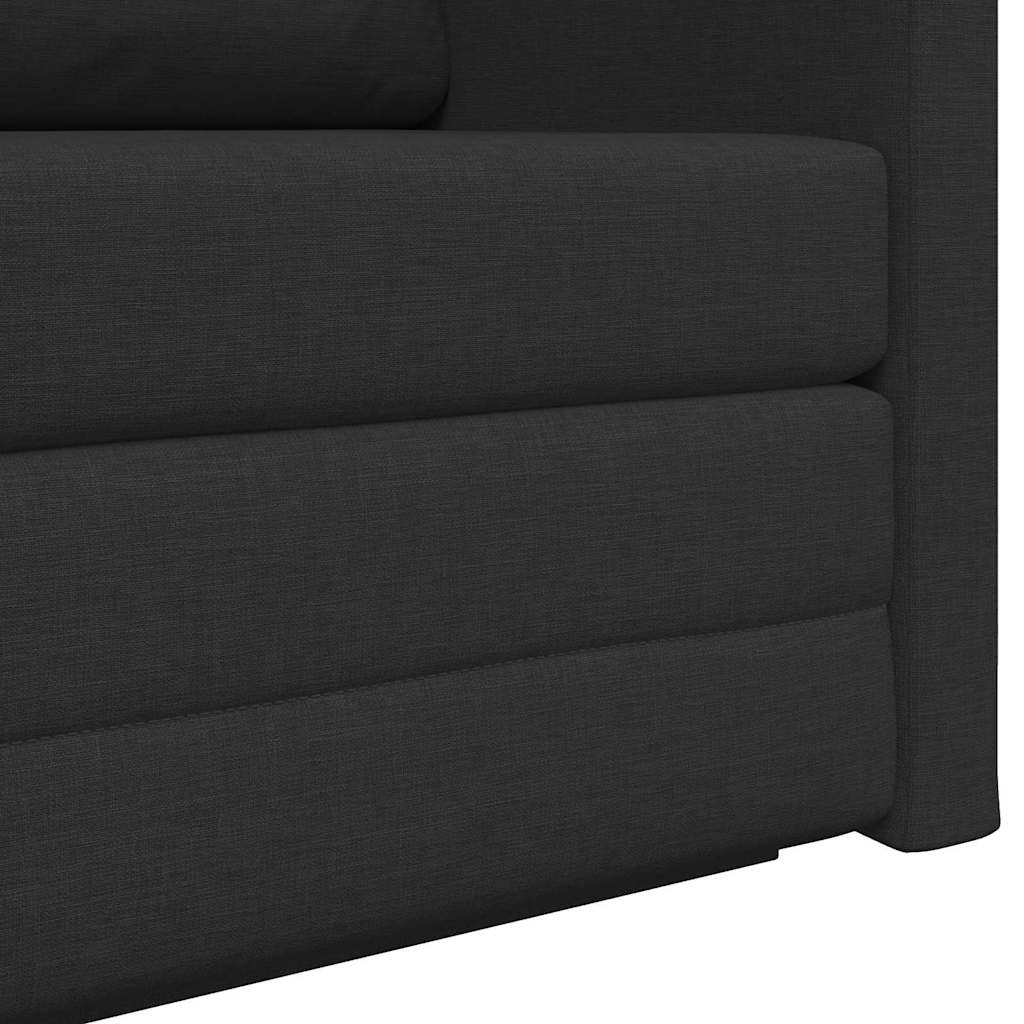 Canapé-Lit 110cm Noir tissu - XIOS