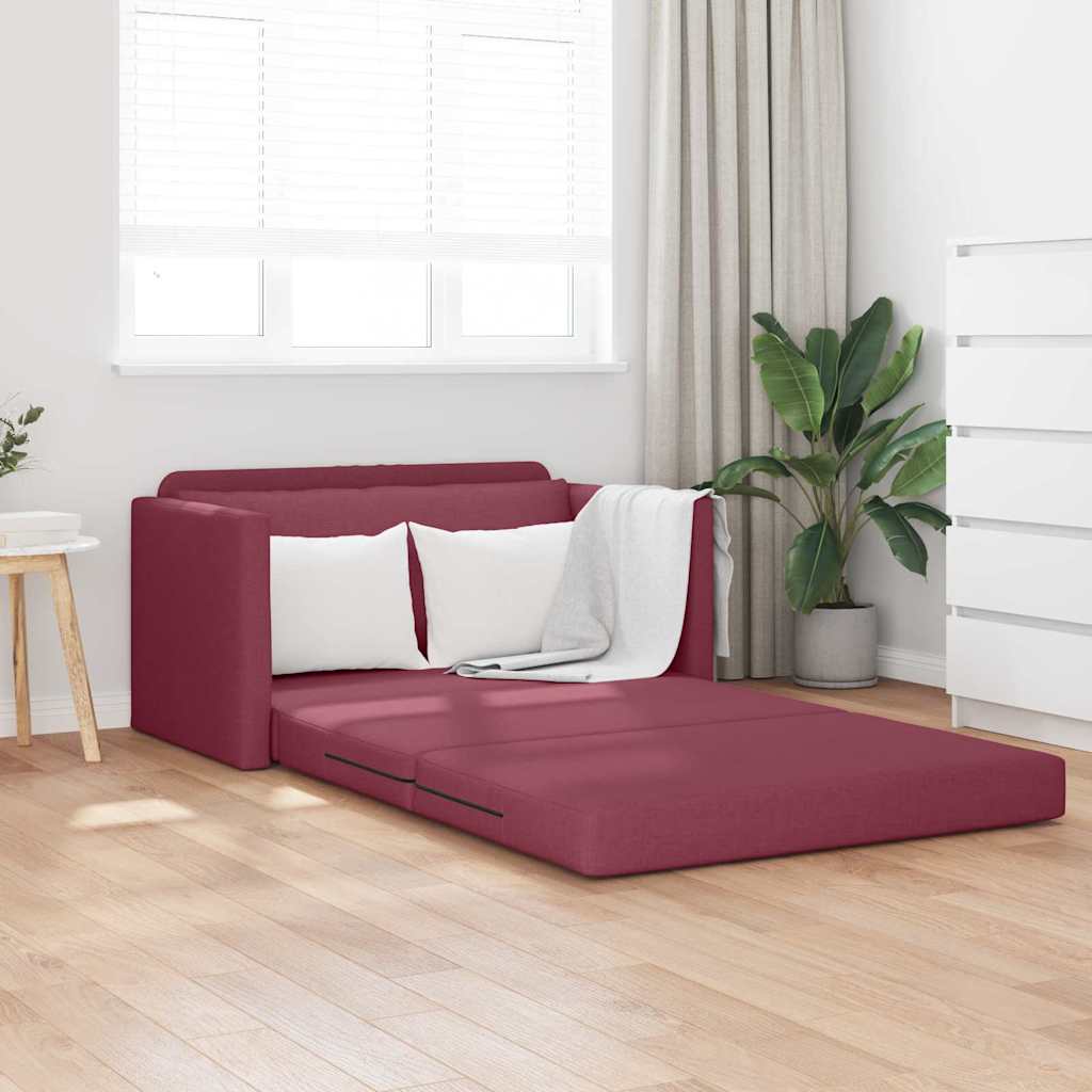 Canapé-Lit 110cm Bordeaux tissu - XIOS