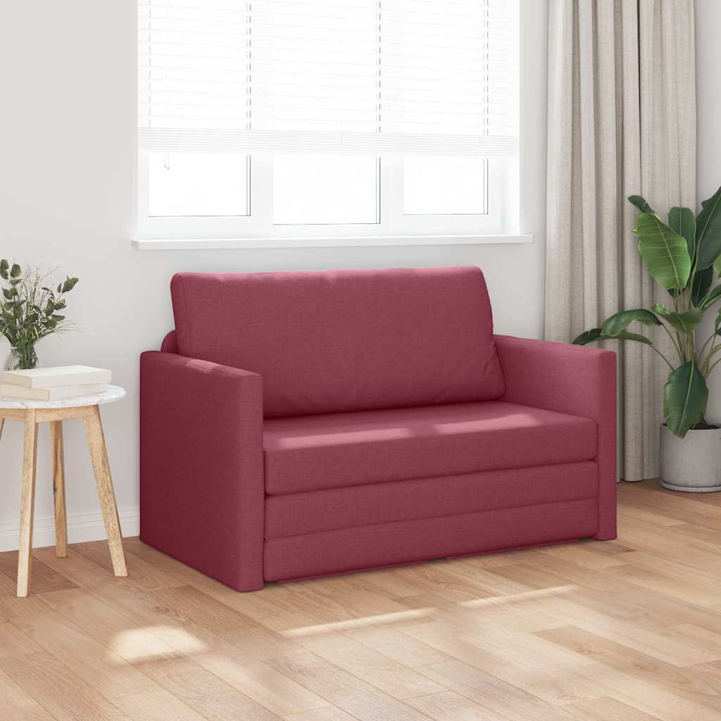 Canapé-Lit 110cm Bordeaux tissu - XIOS