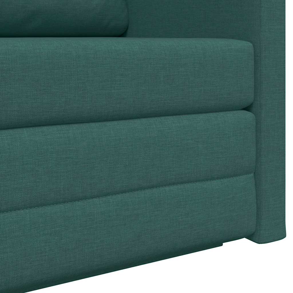 Canapé-Lit Vert foncé 124 x 71 x 78 cm tissu - XIOS