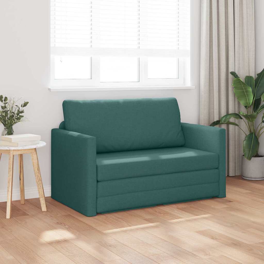Canapé-Lit Vert foncé 124 x 71 x 78 cm tissu - XIOS
