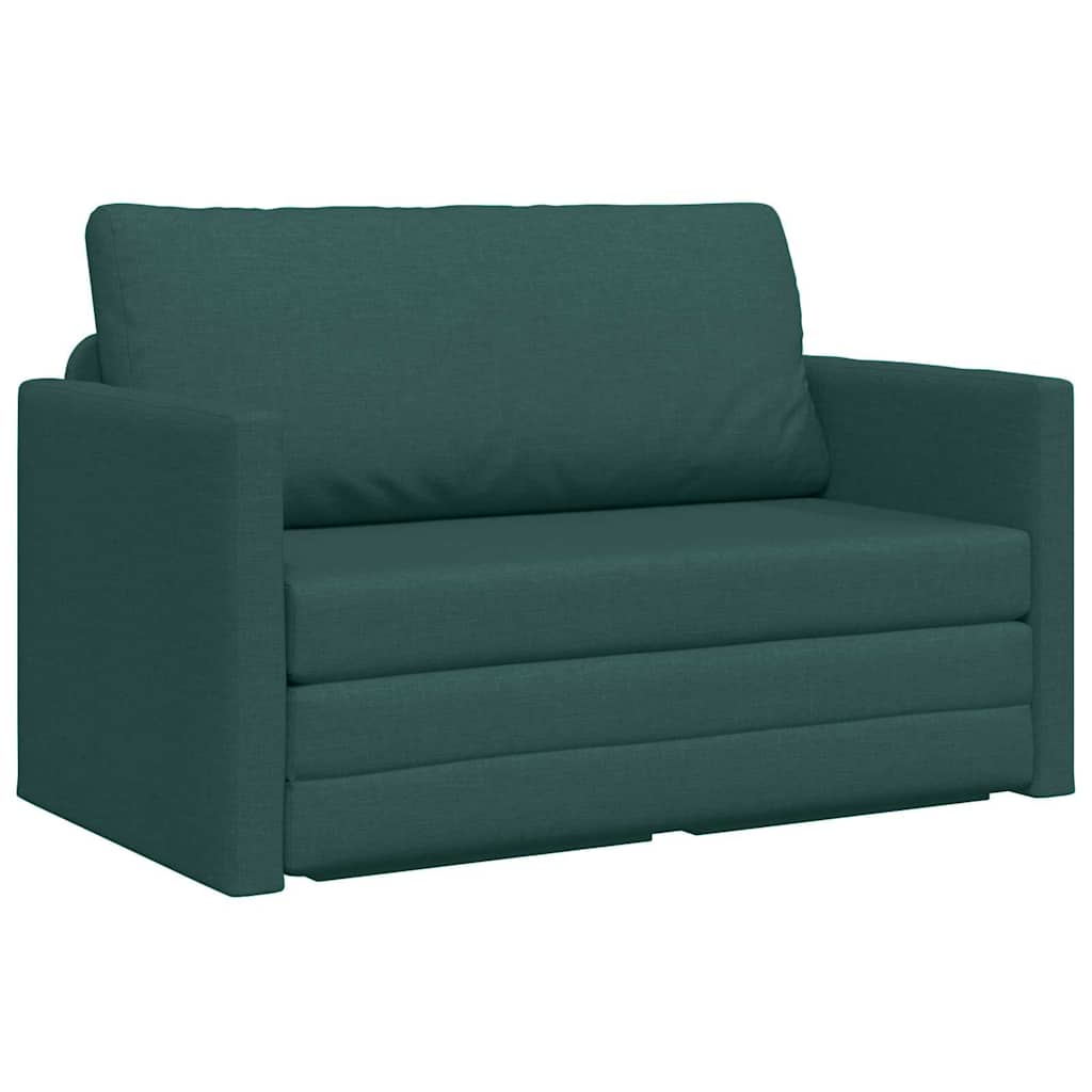 Canapé-Lit Vert foncé 124 x 71 x 78 cm tissu - XIOS