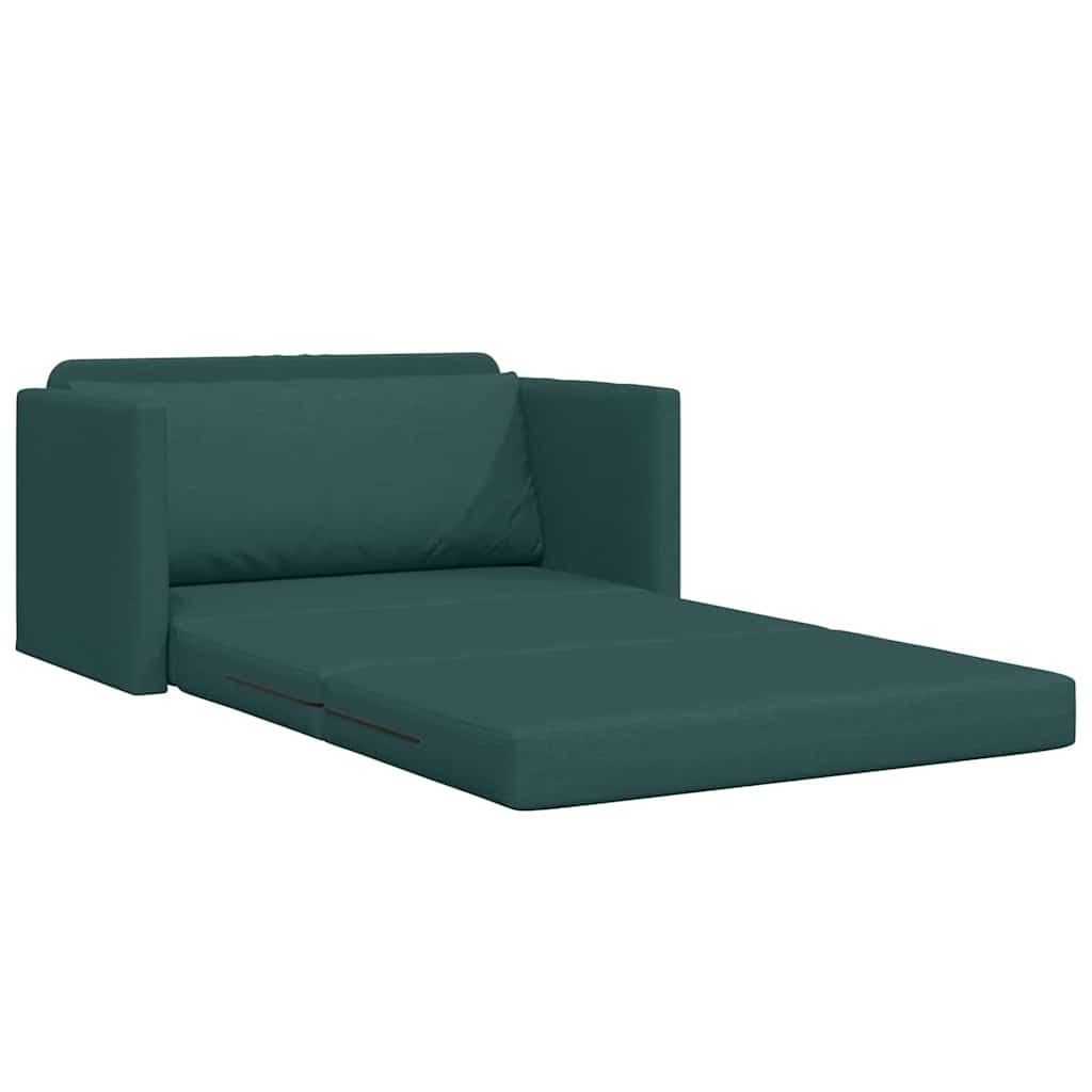 Canapé-Lit Vert foncé 124 x 71 x 78 cm tissu - XIOS