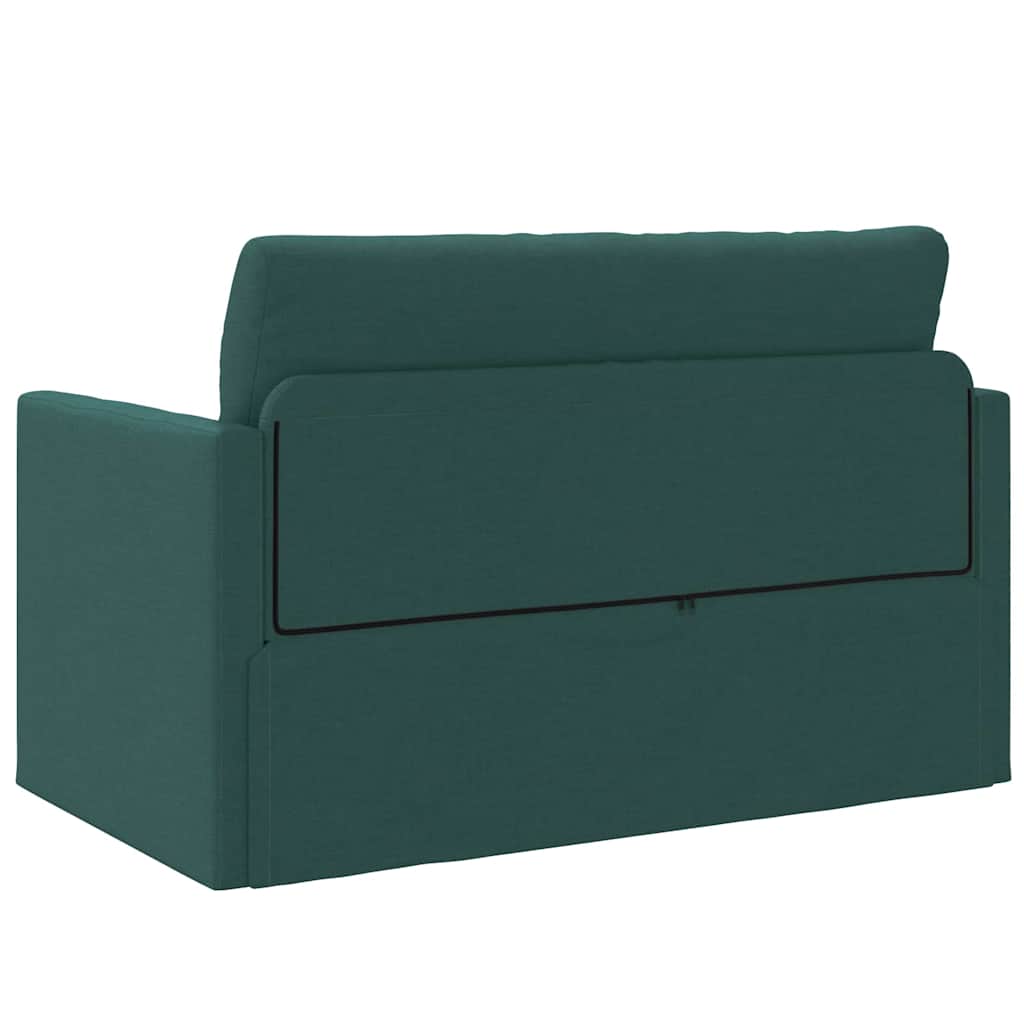 Canapé-Lit Vert foncé 124 x 71 x 78 cm tissu - XIOS