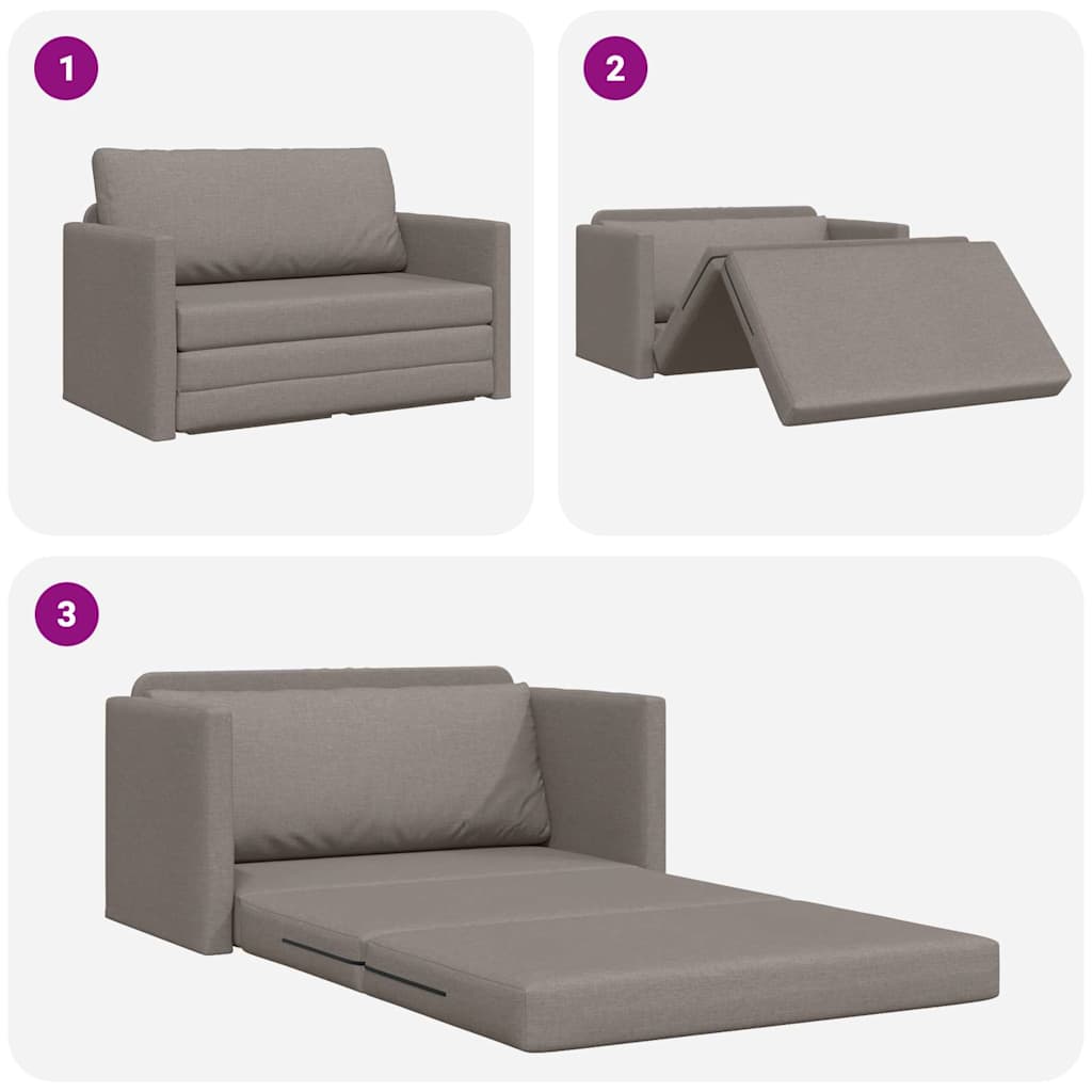 Canapé-Lit 110cm Taupe tissu - XIOS