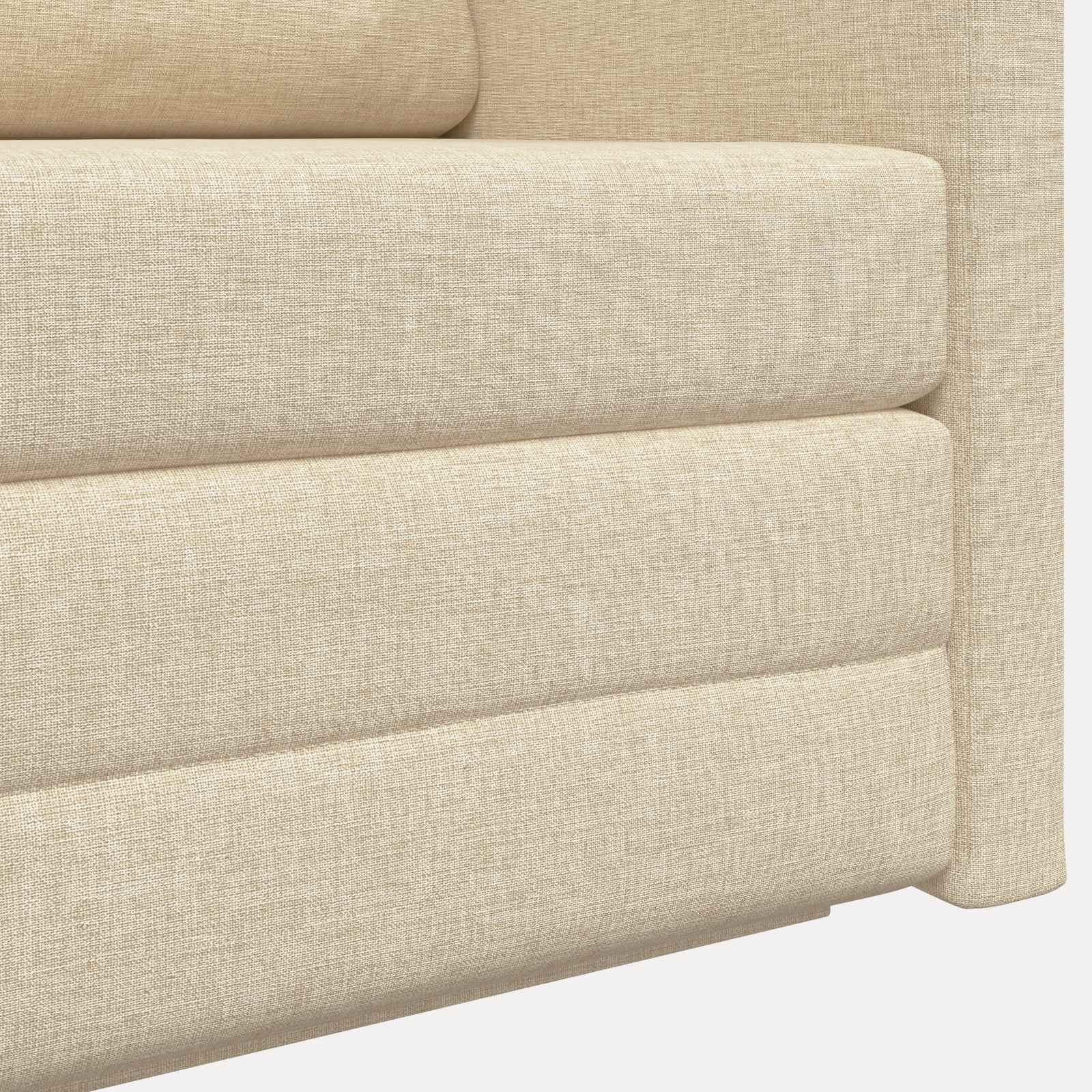 Canapé-Lit Crème 124 x 71 x 78 cm tissu