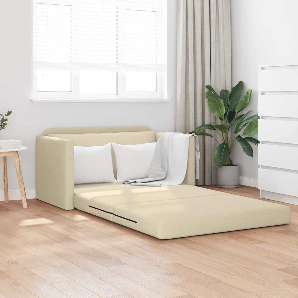 Canapé-Lit 110cm Crème tissu - XIOS