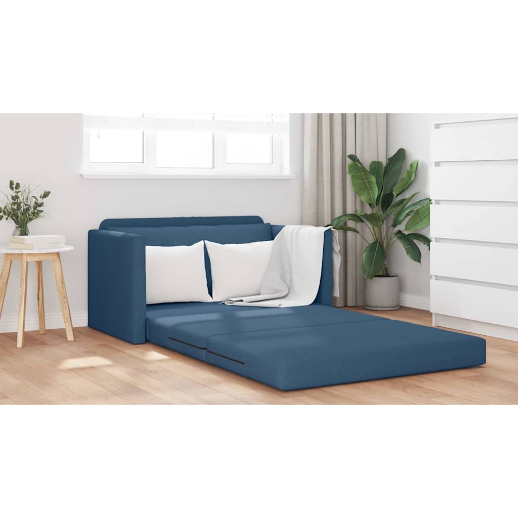 Canapé-Lit 110cm Bleu tissu - XIOS