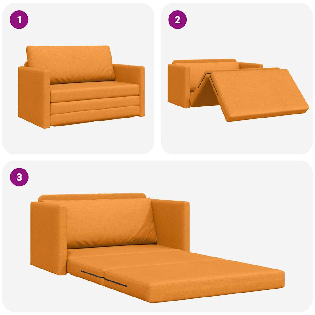 Canapé-Lit 110cm Jaune foncé tissu - XIOS