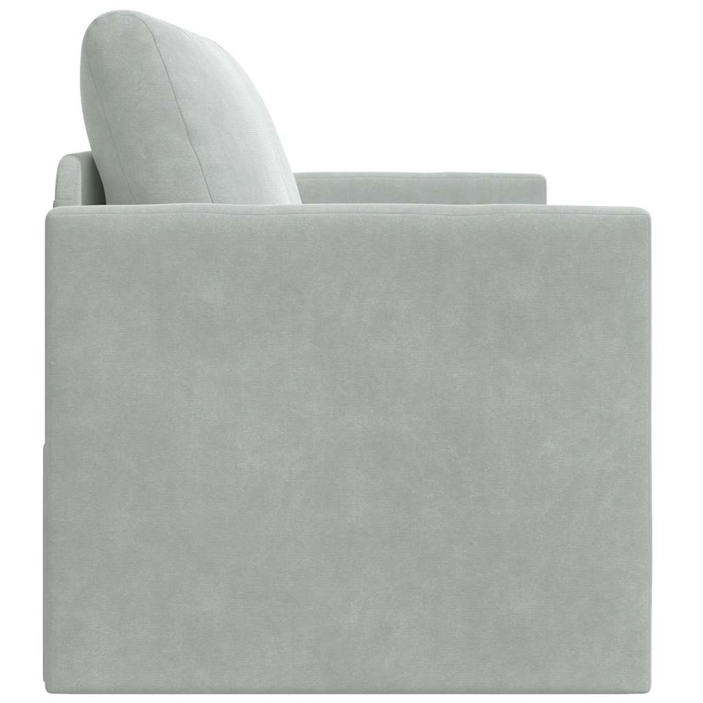 Canapé-Lit Gris clair 124 x 204 x 61 cm Velours - XIOS