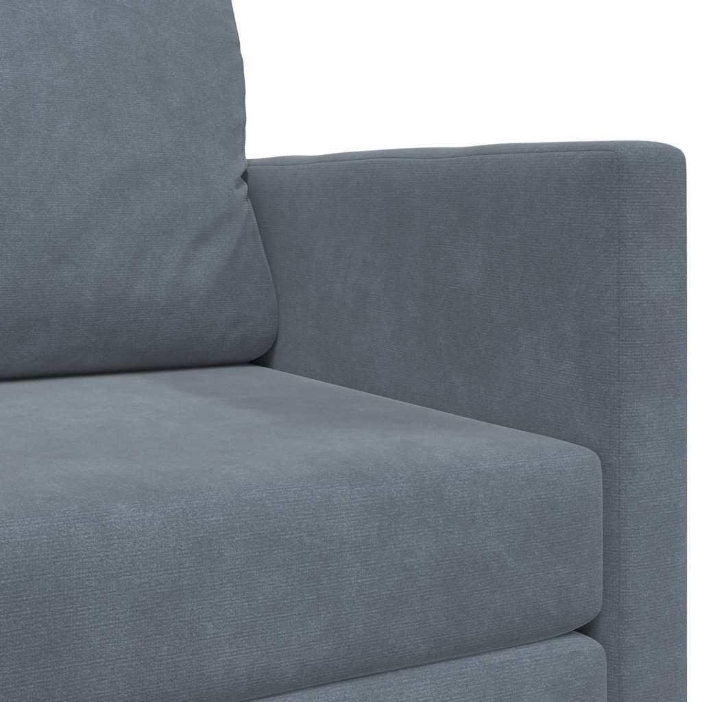 Canapé-Lit Gris foncé 124 x 204 x 61 cm Velours - XIOS