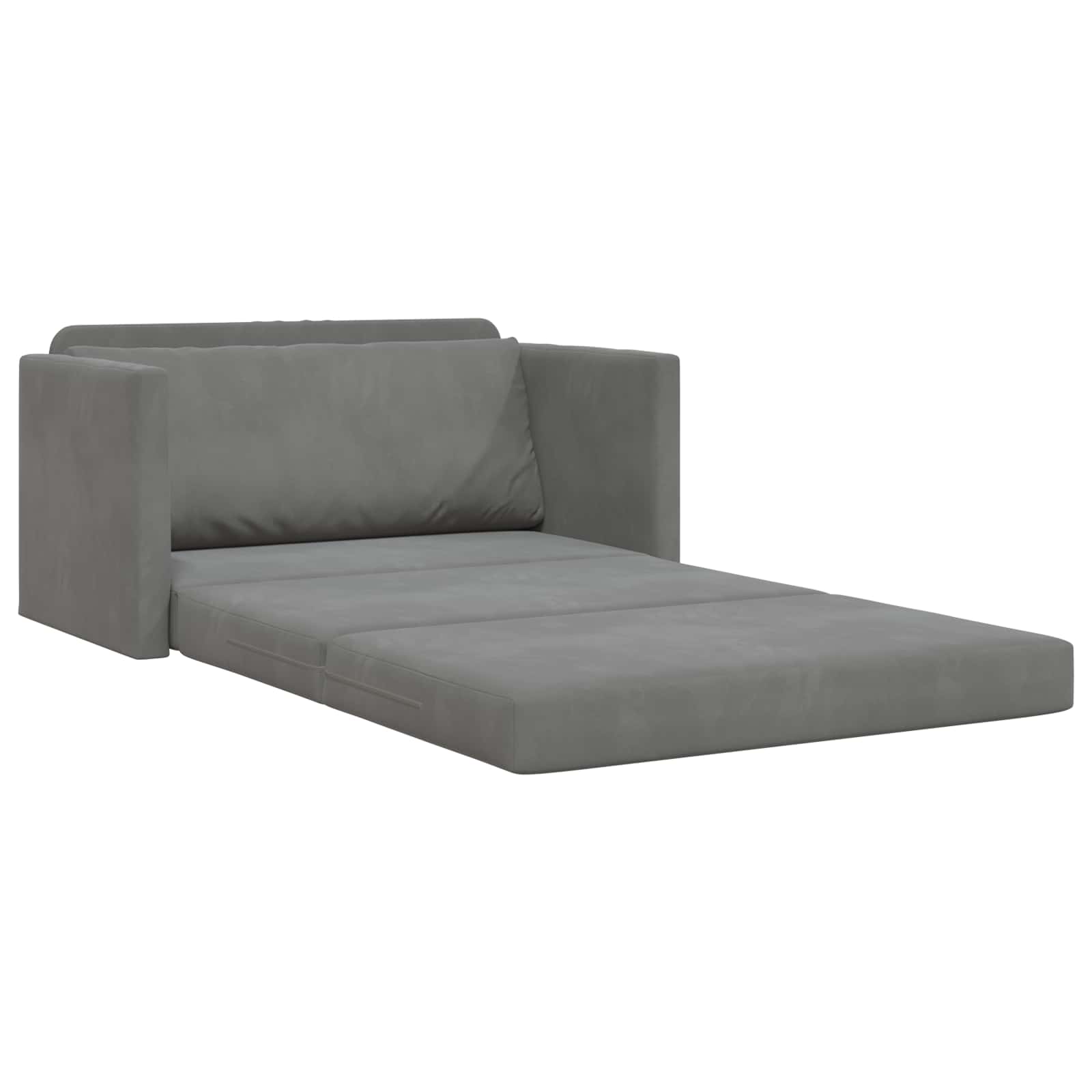 Canapé-Lit Gris foncé 124 x 71 x 78 cm Velours