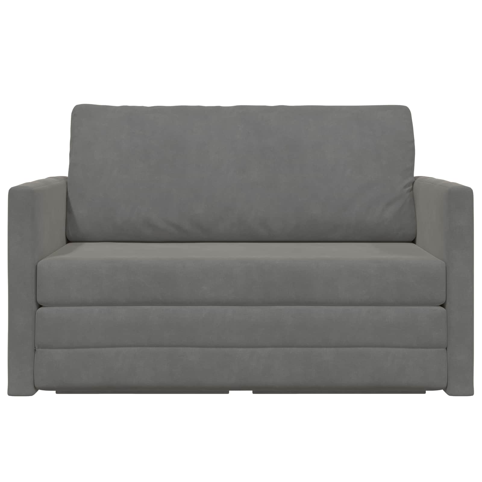 Canapé-Lit Gris foncé 124 x 71 x 78 cm Velours
