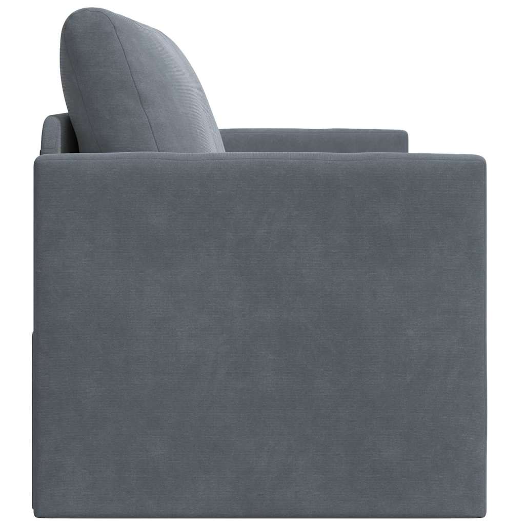 Canapé-Lit Gris foncé 124 x 204 x 61 cm Velours - XIOS