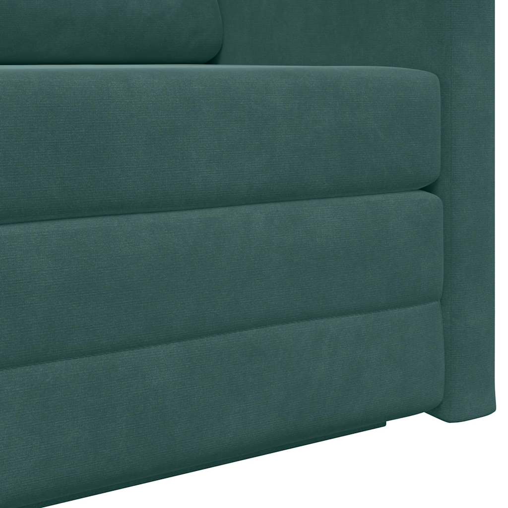 Canapé-Lit 110cm Vert foncé Velours - XIOS