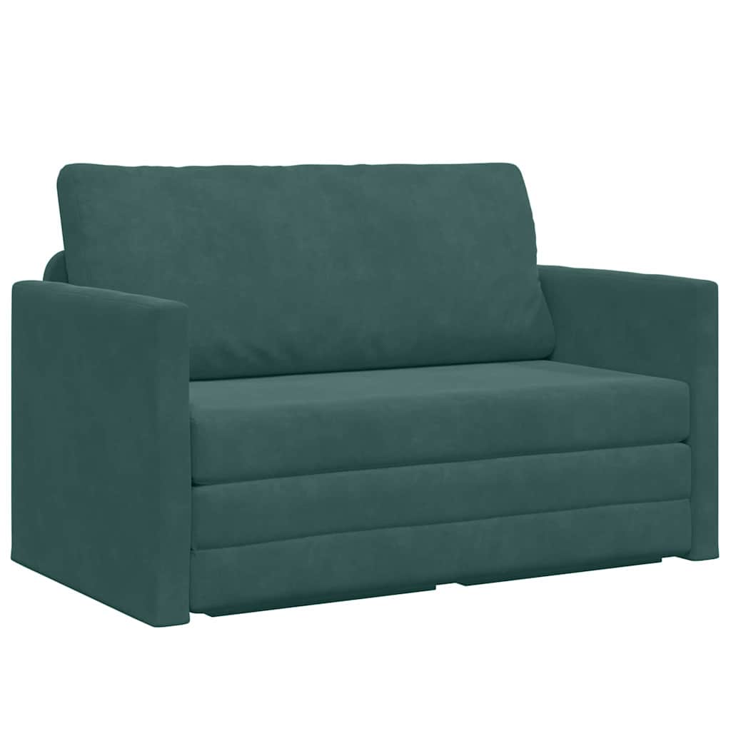 Canapé-Lit 110cm Vert foncé Velours - XIOS