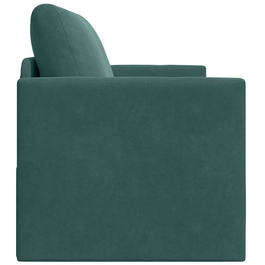 Canapé-Lit 110cm Vert foncé Velours - XIOS
