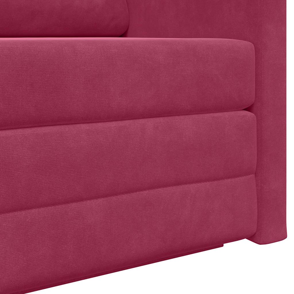 Canapé-Lit 110cm Bordeaux Velours - XIOS
