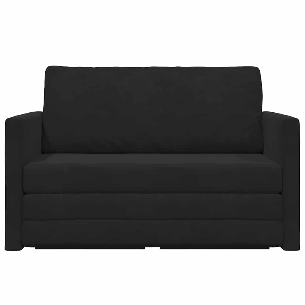 Canapé-Lit 110cm Noir Velours - XIOS