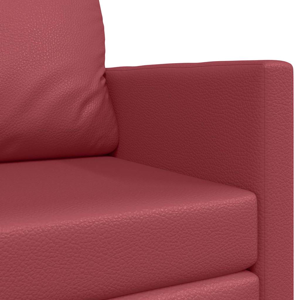 Canapé-Lit Rouge bordeaux 124 x 71 x 78 cm Cuir artificiel - XIOS