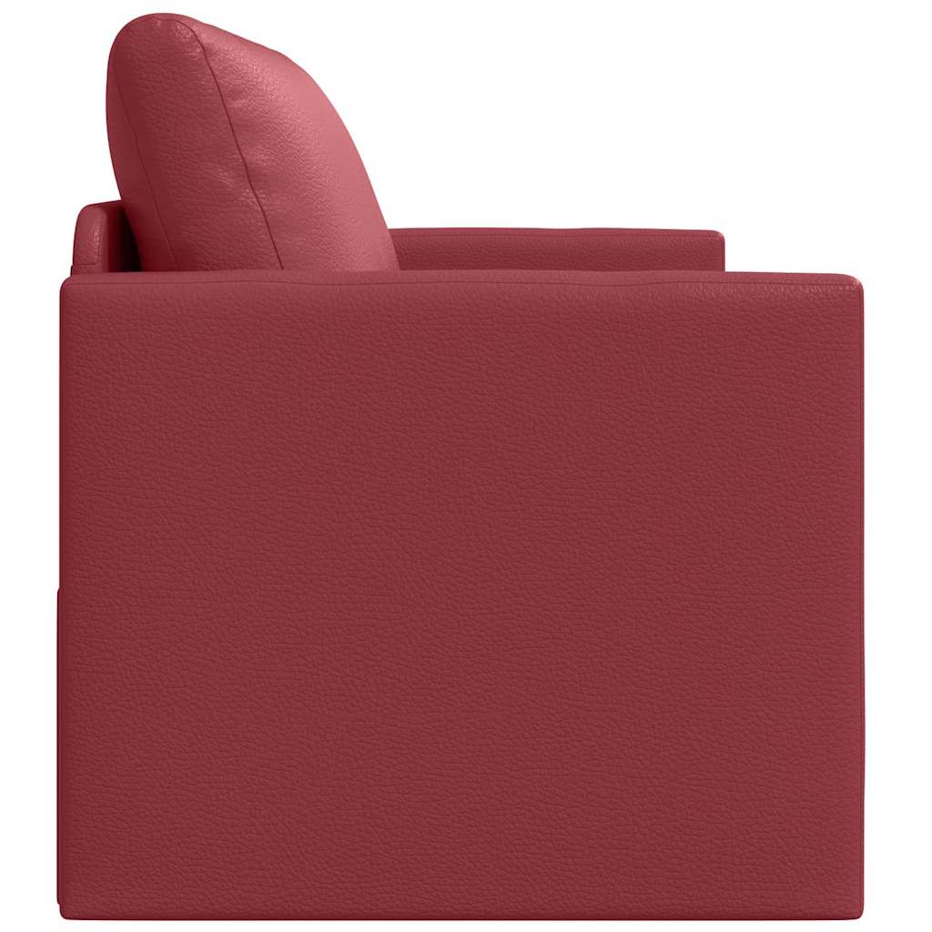 Canapé-Lit Rouge bordeaux 124 x 71 x 78 cm Cuir artificiel - XIOS