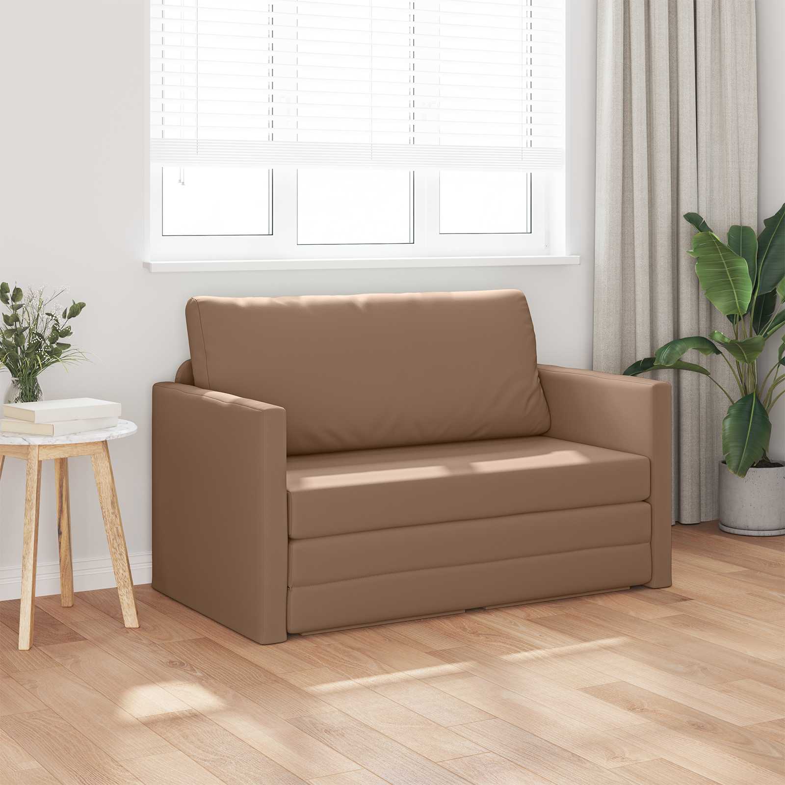 Canapé-Lit Cappuccino 124 x 71 x 78 cm Simili cuir