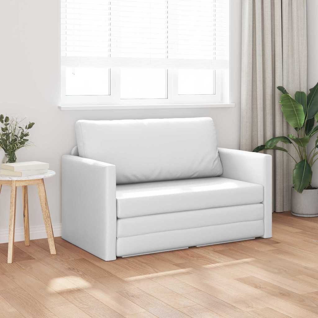 Canapé-Lit 110cm Blanc Simili cuir - XIOS