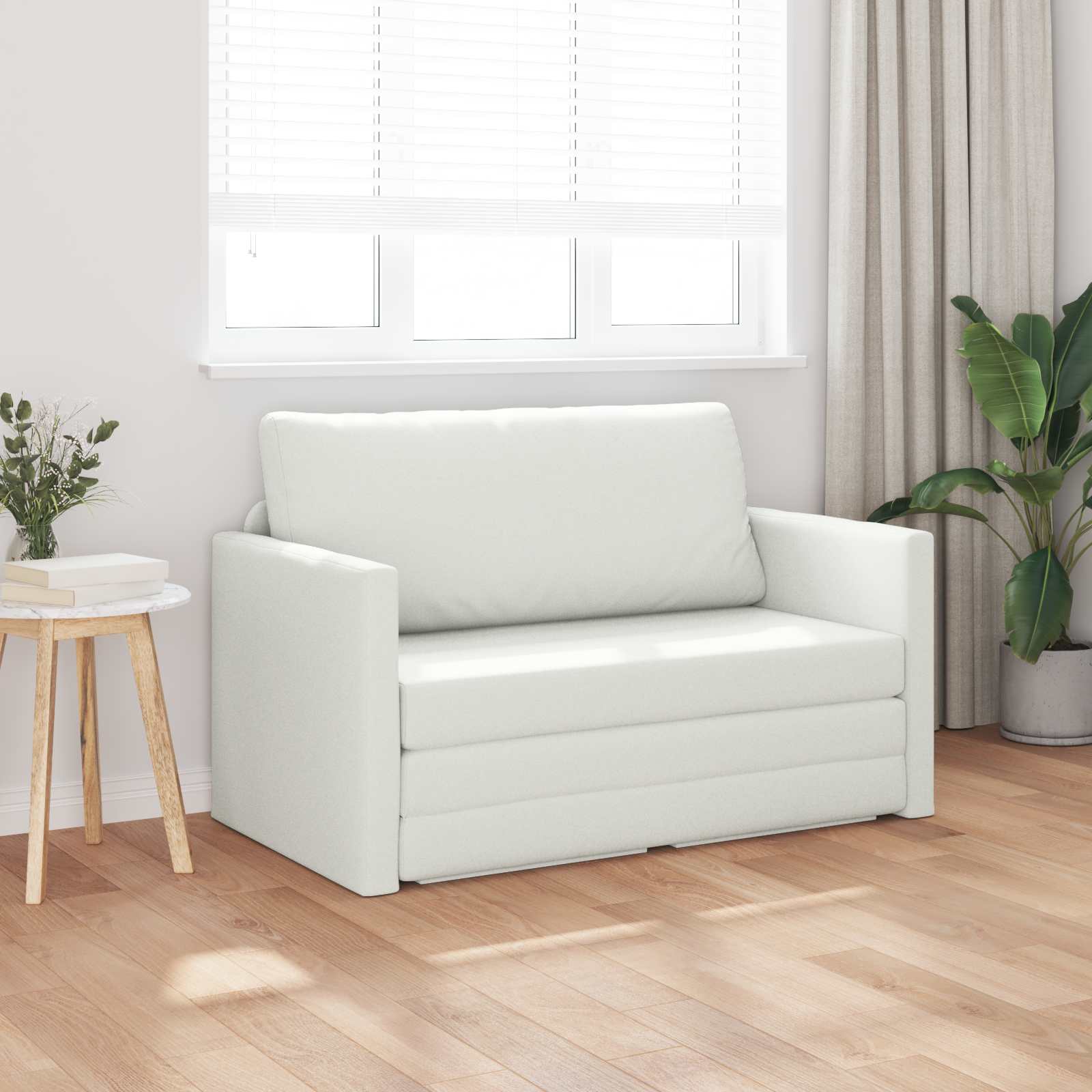 Canapé-Lit Blanc 124 x 71 x 78 cm Simili cuir