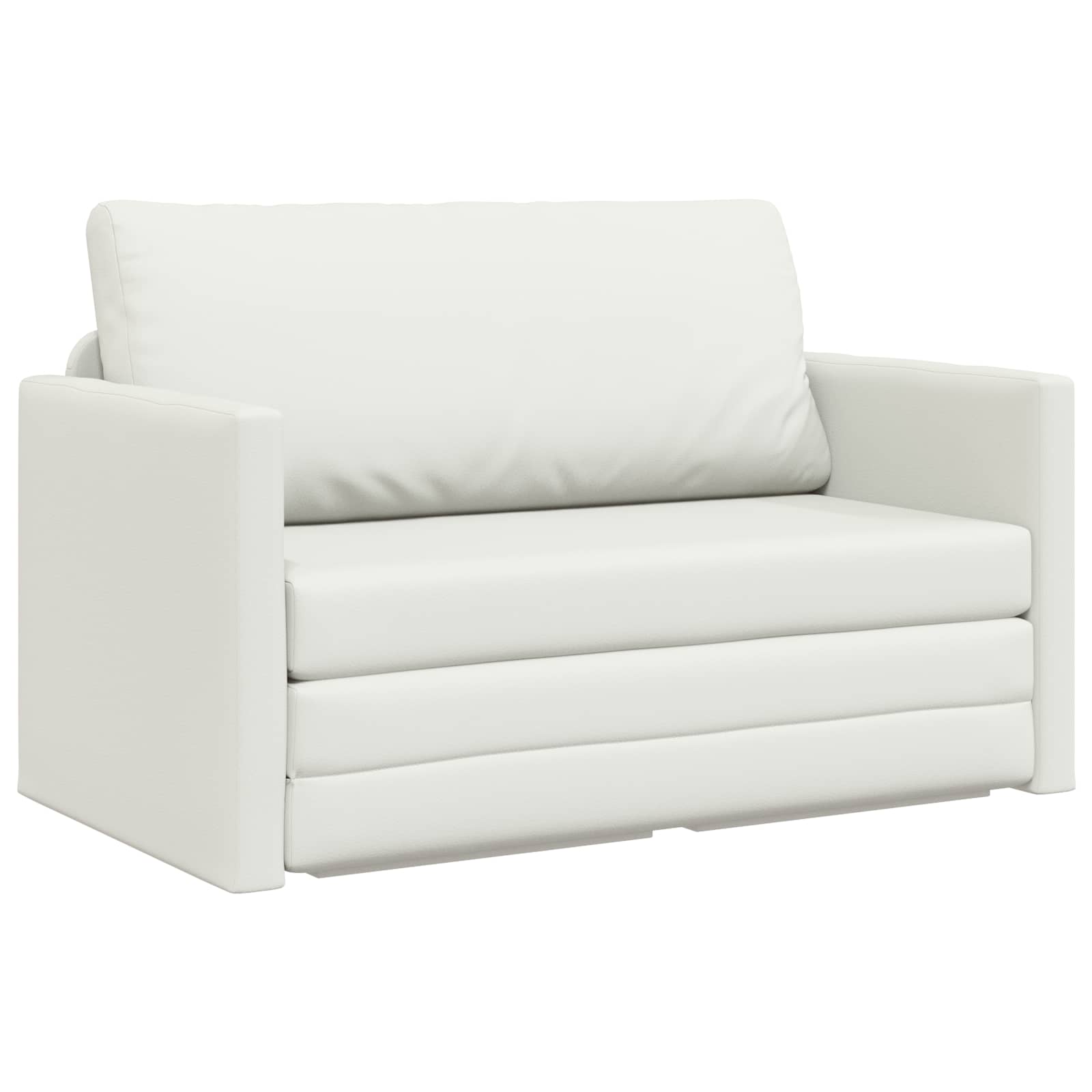 Canapé-Lit Blanc 124 x 71 x 78 cm Simili cuir
