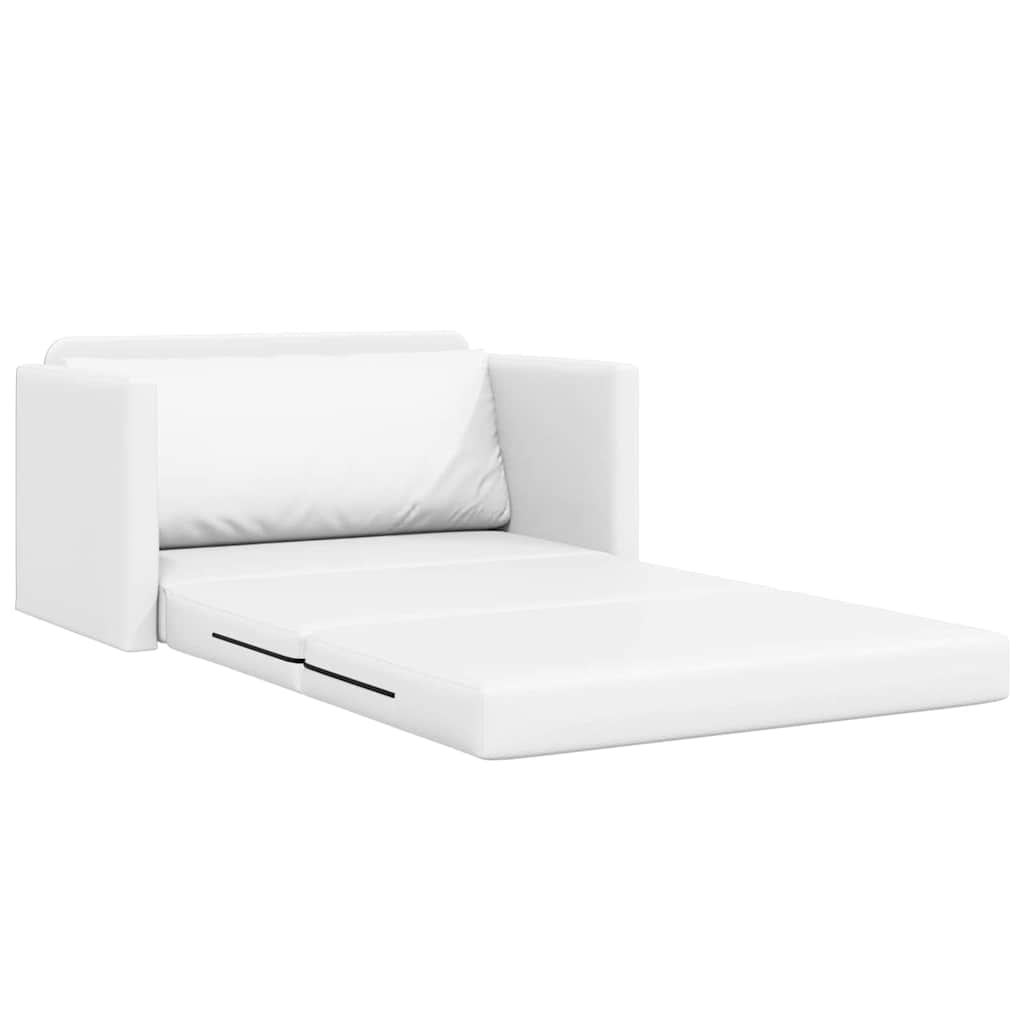 Canapé-Lit 110cm Blanc Simili cuir - XIOS