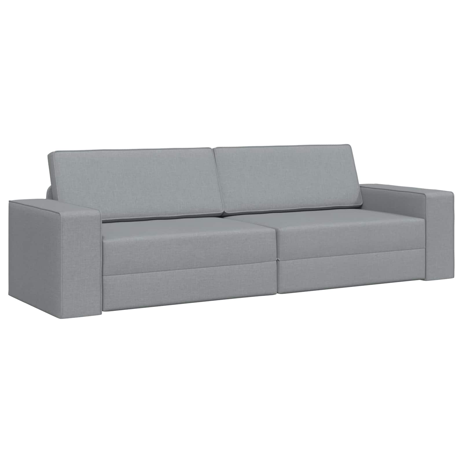 Canapé-Lit Gris clair 245 x 78 x 77 cm tissu - XIOS