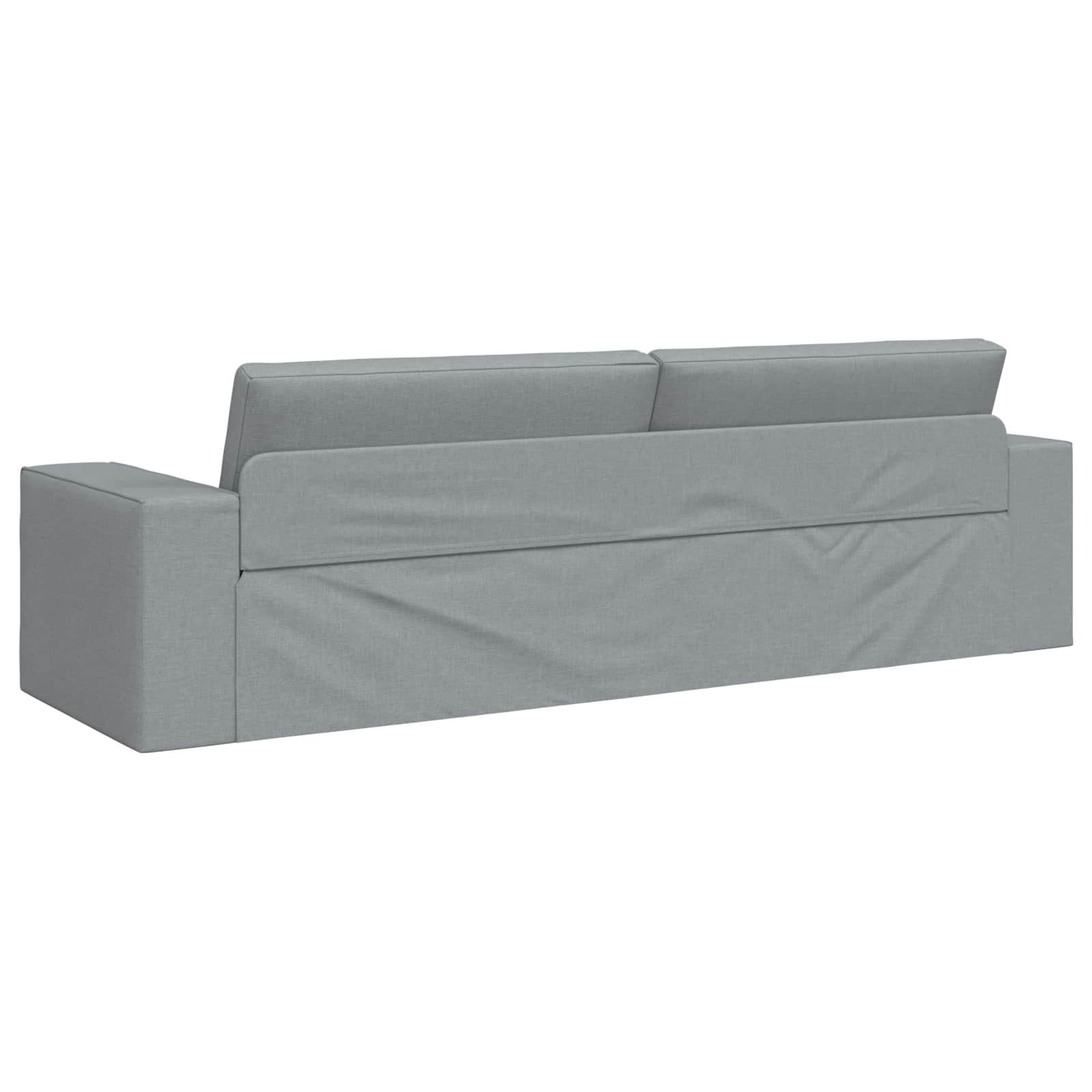 Canapé-Lit Gris clair 245 x 78 x 77 cm tissu - XIOS