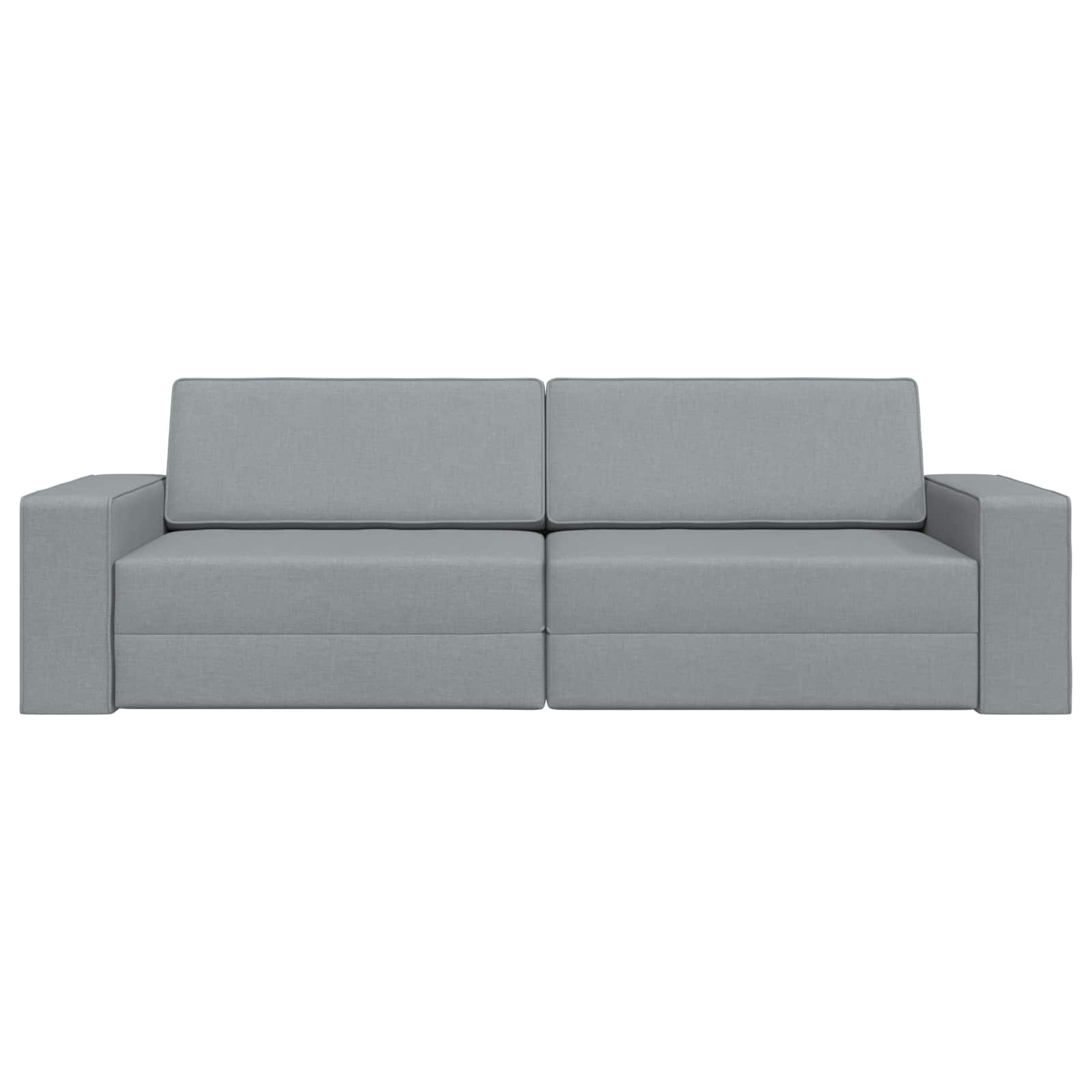 Canapé-Lit Gris clair 245 x 78 x 77 cm tissu - XIOS
